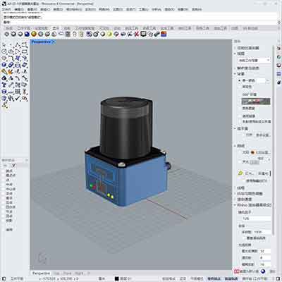 AX-LD-10P激光掃描雷達(dá)3D模型
